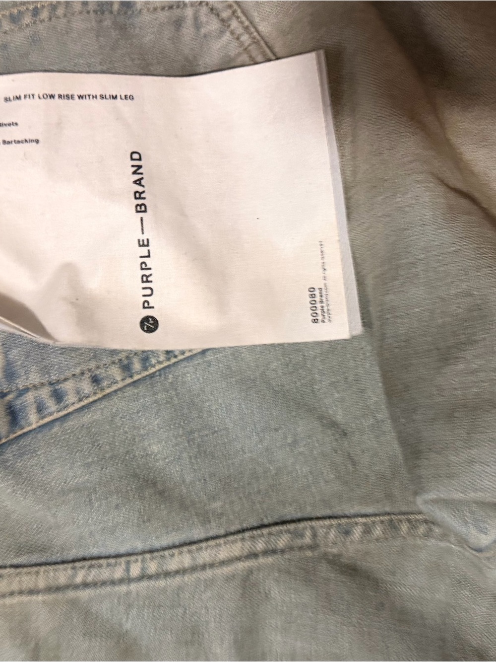 Purple Brand Light Blue Slim Fit Men’s Jeans